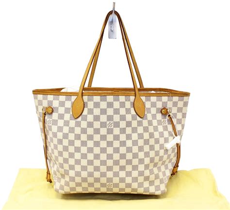 damier azur tote bag